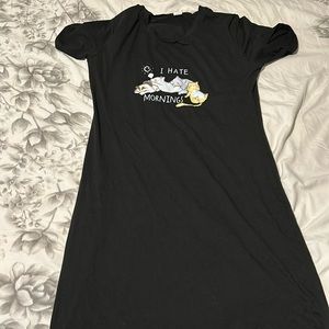 Black dress with graphic new never used